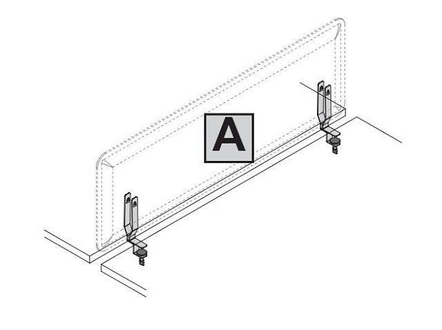 Комплект креплений А для центрального настольного экрана