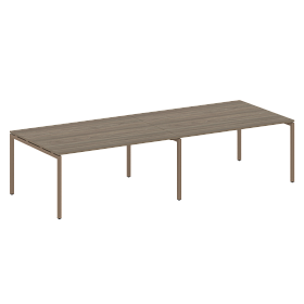 Переговорный стол (2 столешницы) на П-образном м/к 3200*1235*750 - ЭйБиСи-проджект Переговорный стол (2 столешницы) на П-образном м/к 3200*1235*750