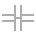 Комплект соединителей Х-образных (2 шт.), 132x107x5