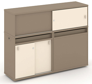 Набор №21. Тумба двойная с надставкой низкой 1500х410х1135
