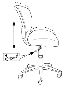Кресло для сотрудников Бюрократ CH-296NX 86997