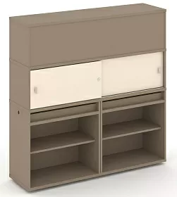 Набор №3. Тумба двойная с надставкой высокой 1500х410х1520