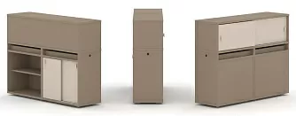 Набор №10. Тумба двойная с надставкой низкой 1500х410х1135