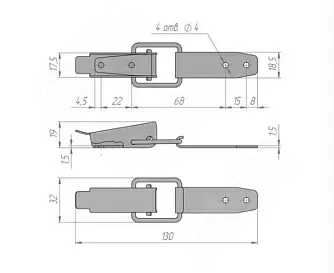 Комплект соединителей столов МБ-01Ф