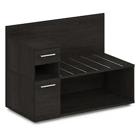 Тумба багажная с ящиком и дверью левая 1200x600x850