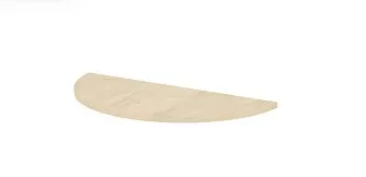 Столешница полукруглая 650х300х16 - ЭйБиСи-проджект Столешница полукруглая 650х300х16