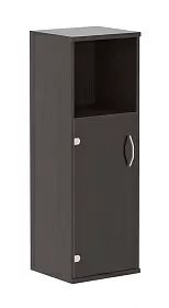 Шкаф полуоткрытый узкий  со стеклом 406х365х1200