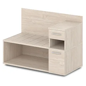 Тумба багажная с ящиком и дверью правая 1200x600x850