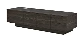 Тумба приставная удлиненная 2000 с двумя ящиками и дверьми правая 2000x600x480