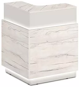 Угловая правая концевая секция с RGB подсветкой 986х975х1225