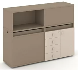 Набор №16. Тумба двойная с надставкой низкой 1500х410х1135