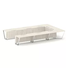 Стол переговорный П-образный MD-PR.B.SP-15P 4800*3200*750