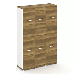 Шкаф три узкие секции, 5 ниш (3 фасада ЛДСП, 3 ниши + 3 фасада ЛДСП, 2 ниши) 1252х420х1922 - ЭйБиСи-проджект Шкаф три узкие секции, 5 ниш (3 фасада ЛДСП, 3 ниши + 3 фасада ЛДСП, 2 ниши) 1252х420х1922