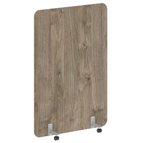 Перегородка на металлических опорах, на роликах, DP.R-120-180, 1200x18x1800