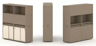 Набор №7. Тумба двойная с надставкой высокой 1500х410х1520