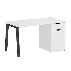 Стол письменный с тумбой 1 ящик (А-образные опоры) 1380х720х750