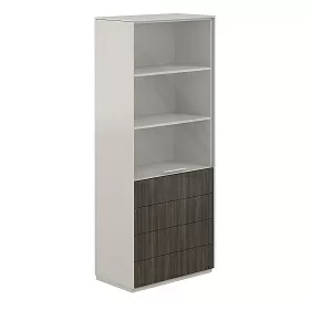 Шкаф высокий с прозр. стеклом 824х450х1976 - ЭйБиСи-проджект Шкаф высокий с прозр. стеклом 824х450х1976