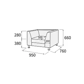 Кресло 940х760х680