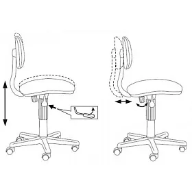 Кресло для сотрудников Бюрократ CH-W201NX