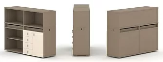 Набор №7. Тумба двойная с надставкой низкой 1500х410х1135