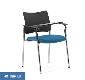 Стул для посетителей PINKO со столиком (пластик/ткань) - ЭйБиСи-проджект Стул для посетителей PINKO со столиком (пластик/ткань)