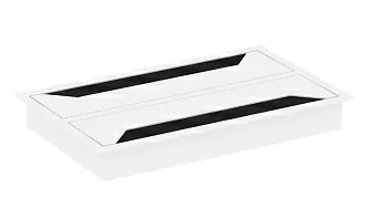 Заглушка кабель-канала прямоугольная двойная 240*149*27 - ЭйБиСи-проджект Заглушка кабель-канала прямоугольная двойная 240*149*27