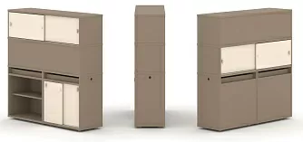 Набор №15. Тумба двойная с надставкой высокой 1500х410х1520