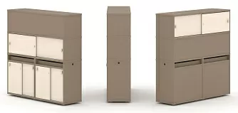 Набор №9. Тумба двойная с надставкой высокой 1500х410х1520