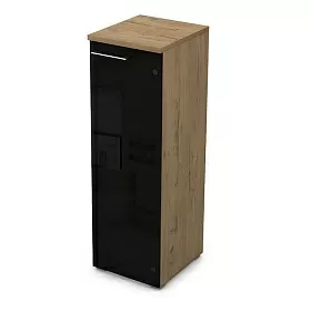 Шкаф чёрный глянец (400х450х1245h) - ЭйБиСи-проджект Шкаф чёрный глянец (400х450х1245h)