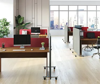 Настольные барьеры SOFToffice с мягким наполнением AR