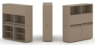 Набор №1. Тумба двойная с надставкой высокой 1500х410х1520