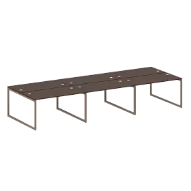 Рабочая станция на 6 раб.мест на О-образном м/к 4200*1475*750