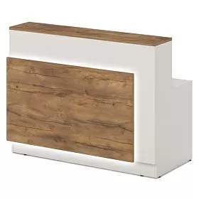 Ресепшн прямая с RGB 1600х790х1225