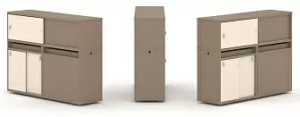 Набор №22. Тумба двойная с надставкой низкой 1500х410х1135