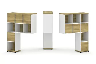 Надставка высокая + (Задняя стенка 8шт.) 1099х350х1486