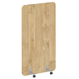 Перегородка на металлических опорах, на роликах, DP.R-100-180, 1000x18x1800