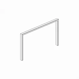 Опора стола П-образная проходная 720 мм 720*50*718