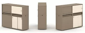 Набор №21. Тумба двойная с надставкой низкой 1500х410х1135