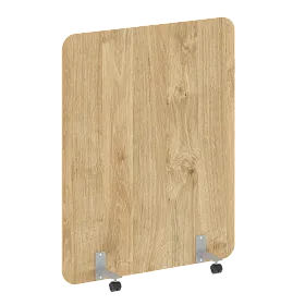 Перегородка на металлических опорах, на роликах, DP.R-120-150, 1200x18x1500