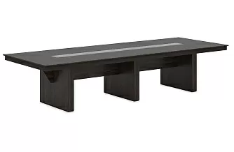 Стол для переговоров (столешница под кожаную вставку*) 3440х1240х750 - ЭйБиСи-проджект Стол для переговоров (столешница под кожаную вставку*) 3440х1240х750