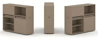 Набор №11. Тумба двойная с надставкой низкой 1500х410х1135 - ЭйБиСи-проджект Набор №11. Тумба двойная с надставкой низкой 1500х410х1135