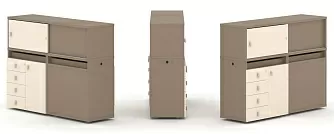 Набор №18. Тумба двойная с надставкой низкой 1500х410х1135