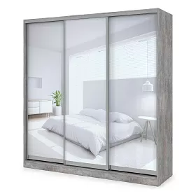 Шкаф-купе 3-дверный (база 6) 2098х600х2201 - ЭйБиСи-проджект Шкаф-купе 3-дверный (база 6) 2098х600х2201