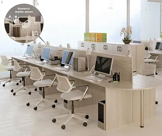 Мебель для сотрудников АРГО - ЭйБиСи-проджект Мебель для сотрудников АРГО