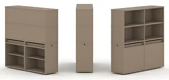 Набор №1. Тумба двойная с надставкой высокой 1500х410х1520