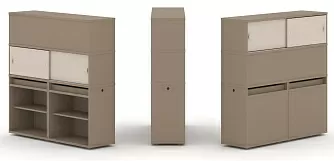 Набор №3. Тумба двойная с надставкой высокой 1500х410х1520