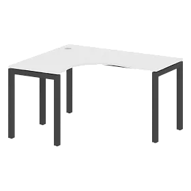 Стол криволинейный левый на П-образном м/к 1400*1200*750