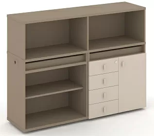 Набор №7. Тумба двойная с надставкой низкой 1500х410х1135