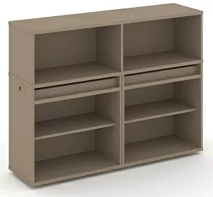 Набор №1. Тумба двойная с надставкой низкой 1500х410х1135 - ЭйБиСи-проджект Набор №1. Тумба двойная с надставкой низкой 1500х410х1135