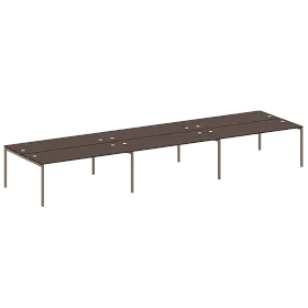 Рабочая станция на 6 раб.мест на П-образном м/к 5400*1475*750